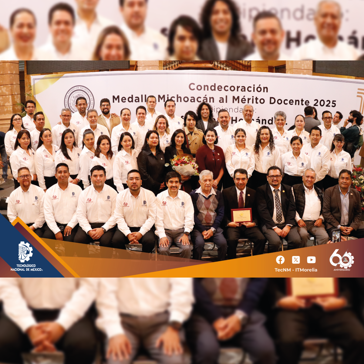 RECIBE LA CONDECORACIÓN “MEDALLA MICHOACÁN AL MÉRITO  DOCENTE 2025” RAFAEL LARA HERNÁNDEZ